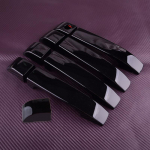 1 Set Black Car Exterior Door Handle Trim Bezel Cover Accessories ABS fit for Land Rover Range Rover L322 2002 2003 2004-2012