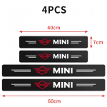 4 tk Autoukse l&auml;vepaku kaitse S&uuml;sinikkiust mustriga L&auml;vepaku kleebised BMW MINI WORKS One Cooper JCW R60 R59 R58 R57 R56 R55 jaoks 4PCS