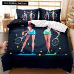 Spordi Voodipesukomplekt Taekwondo Kaitsetehnikad Spordipraktika Voodipesu Aikido Karate Judo Queen King Pol&uuml;ester Tekikott EU Single(135*200cm)3pcs