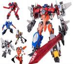 LAOS Transformationim&auml;nguasjad Computron 5IN1 Kombinatsioon W8617 Warbotron Scatters Tegevuskuju Deformatsioonirobot Anime Mudel
