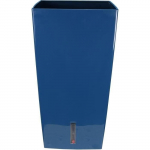 Bac &agrave; fleurs carr&eacute; RIVIERA EVA NEW HAUT - Plastique - H52x 28x28 cm - Bleu