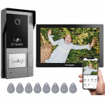 TMEZON Vid&eacute;ophone WiFi, R&eacute;solution 1080P, &Eacute;cran Tactile de 7 , 1M1D