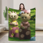 Makka Pakka &Ouml;iaias Super Soojad Tekid Palus Visketekk Moodne Diivanitool Flanell Voodikate Diivanvoodi Kate 150x200cm