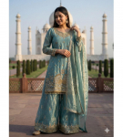 India Naiste Bollywood Sharara Salwar &Uuml;likonna Komplekt India Pakistani Bollywood Salwar Kameez M