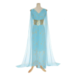 Halloweeni Daenerys Targaryeni naiste pikk kost&uuml;&uuml;m Halloweeni kost&uuml;&uuml;m Halloweeni pikk kleit XL blue