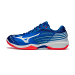 Mizuno Wave Claw Badminton Shoes Unisex Low top Blue/White 71GA211022 36.5