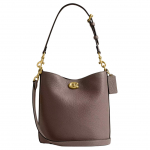 Coach Willow 21 Logoga Lukk Nahast Koppkott Naiste k&auml;ekotid Messing Must CW625-B4CBD Basic Set (Bag+Dust Bag)