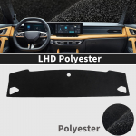 Sobib MG HS EHS 2024 2025 2026 PHEV-le  Sobiv auto armatuurlaua kate P&auml;ikesekaitsematt Libisemisvastane armatuuri kaitsepadja tarvikud LHD Polyester