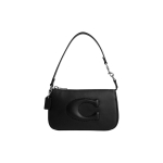 Coach Nolita 19 Signature Logo T&otilde;mblukuga Sulgemine Sile Nahk &Otilde;lakott Totes Kott V&auml;ike Naiste K&auml;ekotid Must CR364-SVBK Basic Set (Bag+Dust Bag)