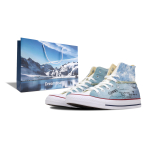 Converse Chuck Taylor Hi Western Coastline Abrasion Resistant High top Canvas Shoes Unisex Bright White Blue 101009(Team791--BOX) 41.5 gray
