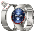Titaanist rihmaga k&auml;ekellarihm Huawei Watch GT 6 Pro 46mm jaoks, ilma vahedeta, luksuslik metallist k&auml;ev&otilde;ru Huawei GT6 Pro asendusrihm For Huawei GT6 Pro blue