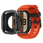 Rihm+Karp Apple Watch Ultra 2 49mm 44mm 45mm 46mm jaoks Silikoonrihm TPU+PC iWatch Series Ultra 3 SE 3 11 10 9 8 7 6 5 Kaitse S10 or S11-46mm