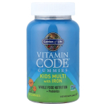 Garden of Life Vitamin Code Kids Multi Kummikommid, Apelsinimaitse, Rauaga, 90 tk 1 ea - 90 ea
