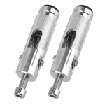 2 tk jalatoed Kokkupandavad jalatoed tihvtid tagumised pedaalid komplekti osad must killustik universaalne alumiiniumsulam mootorratta mootorrattale h&otilde;be