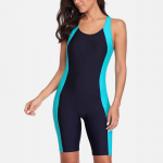 Naiste &uuml;hes t&uuml;kis sportlikud ujumisriided Pro spordi ujumistrikoo Boyleg Beach Wear Colorblock S