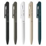 Pentel Calme Kuulpea pliiatsi komplekt, &otilde;lip&otilde;hine, 0,5 mm, must, khaki, valge, beež, t&uuml;rkiis, 5, AMZ-BXA105-5