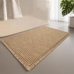 Vahvli Kujuline Vannitoamatt Super Imav Libisemiskindel Boho Vannitoamatid Pestav Pehme Kiiresti Kuivav Vannimatt Talumaja Vannitoa Sisustus 43x61cm khaki