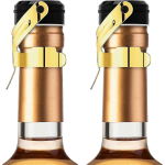 &Scaron;ampanjakork, 2 tk Roostevabast terasest &scaron;ampanjapudeli korktihend Cava Prosecco vahuveini korgi TY jaoks 2pcs kuld