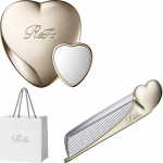 ReFa HEART MIRROR & HEART Kamm Aira Komplekt &Scaron;ampanjakuld Kompaktne Peegel Juuksekamm Kaasaskantav Ilukomplekt