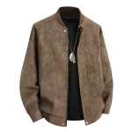 Nahkjakk Meestele Suede Joped Kevadine Tuulejope &Uuml;lem&otilde;&otilde;duline 6XL 7XL 8XL Suur Suurus T&auml;navamood Moto S&uuml;gis Br&auml;nd Veekindel Softshell XXXXL kohv