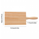 Puidust Garganelli laud 13,5x8,5cm Kleepumatu Praktiline Pasta Gnocchi Makaroni laud K&auml;epidemega K&ouml;&ouml;gi Toiduvalmistamise Vahendid