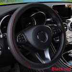 Auto rooli kate Mikrokiust nahast libisemisvastane padi universaalne 38 cm rooliratastele