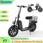 iScooter F7 45KM/H Elektriroller 16-tollise t&auml;ispuhutava lumirehviga 48V/10,4Ah Aku 1000W Mootor 50KM S&otilde;iduulatus E Roller F7 45KM/H must