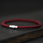Uus minimalistlik k&ouml;ie k&auml;ev&otilde;ru meestele, A-klass, 4 mm, &otilde;nnelik punane niit, 5 v&auml;rvi, vabaaja mitmek&uuml;lgsed aksessuaarid, Pulseria Homme 19.5cm 7.7Inch veini