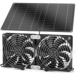 Ventilaator, Kasvuhoone T&otilde;hus Soojuseraldus V&auml;lis-P&auml;ikeseenergia Ventilaator Sobib Kanakuudile Lemmikloomadele Elektri-Ventilatsioon Kasvuhoonele must