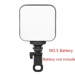 Tasku-LED-selfievalgusti iPhone'ile Samsung iPad Mobiiltelefon S&uuml;learvuti Klambrir&otilde;ngas V&auml;lklamp T&auml;ites Video Foto Helinavalgusti Fotolamp