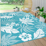VIKAMA Boho troopiline palmi lehe v&auml;limatt libisemiskindel pestav matt vaip terrassile aeda r&otilde;dule kodu kaunistuseks 80cm x 120cm