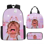 Laste ROBLOX-i teemaline koolikoti komplekt koos l&otilde;unakoti ja pliiatsikarbiga algkooli &otilde;pilastele Backpack