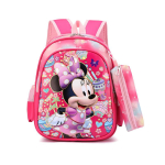 Disney Mickey Minnie Stitch Kuldne &Otilde;mblus Koolikott Lasteaed Algkooli &Otilde;pilane Eelkool Lastejoonisfilmiga Seljakott 35x26x16CM pink