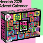 2025 NeeDoh Advendikalender Kingitus Lastele 24 P&auml;eva 3D PVC Nukkude Loendamine J&otilde;ulud 2026 Uusaasta &Uuml;llatuskingitused 28 22 3.5cm