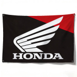 Mootorratta jaoks HONDA Dekoratiivne lipp Veekindel Pleekimiskindel Pol&uuml;ester Siseruumides V&auml;ljas Rippuv lipp (as the picture,80x120cm)
