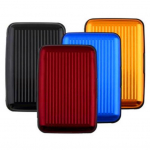 Uus metallist veekindel alumiiniumist karbikott &Auml;ri-ID krediitkaardihoidjaga rahakott roosa