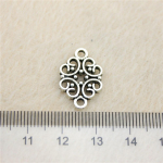 15 t&uuml;kki Connector Ehted Leiud Komponendid V&otilde;lu K&auml;ev&otilde;ru Aksessuaarid Flower Connect 20x13mm B11977 antiikne h&otilde;bedane v&auml;rv