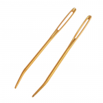 2 tk Alumiiniumist painutatud otstega gobel&auml;&auml;n, kudumisvardad, suur silma &otilde;mblusn&otilde;el sinine