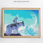 5D teemantmaaling loomahunt t&auml;is&uuml;mmarguse tikandi allahindlus pilt kivist teemant 20X30