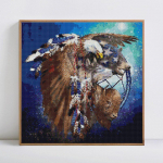 Teemanttikandid Loomad Teemantmaal T&auml;isringi saabumine Teemant 30x30CM