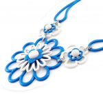 NOA [I9958] &ndash; disainerkaelakee 'Marguerite' sinine valge sinine