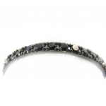 Alliance Argent 'Pour la Vie' noir (rhodi&eacute;) - 1. 5 mm 52 must