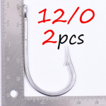 2 tk Suure suurusega roostevabast terasest Jig Konks Merevee kalakonks 8/0 10/0 12/0 #12/0