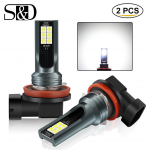 2tk Super Bright H11 Led H7 H8 9005 9006 HB4 HB3 auto CSP LED udutulede esitulede pirnid DC12-24V 6000K valge auto udutulelatern DRL H11
