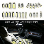23tk Super Bright Canbus LED pirnid 5050 SMD LED tuled pirn Auto salongi valgus kuppelvalgusti LED KAART valge