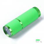 9 LED-i teisaldatav mini UV LED-valgustiga taskulamp k&uuml;&uuml;nekuivati ​​geelk&uuml;&uuml;nte manik&uuml;&uuml;ri t&ouml;&ouml;riista jaoks roheline