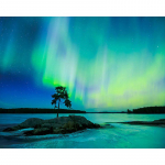 T&auml;is&uuml;mmargune teemantmaaling 5D Aurora maastiku tikandid mosaiik n&auml;put&ouml;&ouml; k&auml;sitsi valmistatud kingitus kodukaunistus Full Round 20x30CM