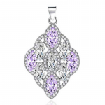 SACE GEMS Klassikaline luksuslik tsirkoonist naiste ripats kaelakee ehted pulmalubaduse peokink kollane