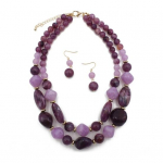 Noble helmestega kaelakee, moodne kulumiskindel, ideaalne kingitus naistele rippuvate k&otilde;rvar&otilde;ngaste komplekt