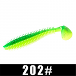 FTK Hedgehog Spikey Shad 90mm 120mm Fishing Pehme peibutis Merekurgi m&otilde;la ussiga silikoonvoobleri silindrilised s&ouml;&ouml;dad 120mm-9G-4PCS-004